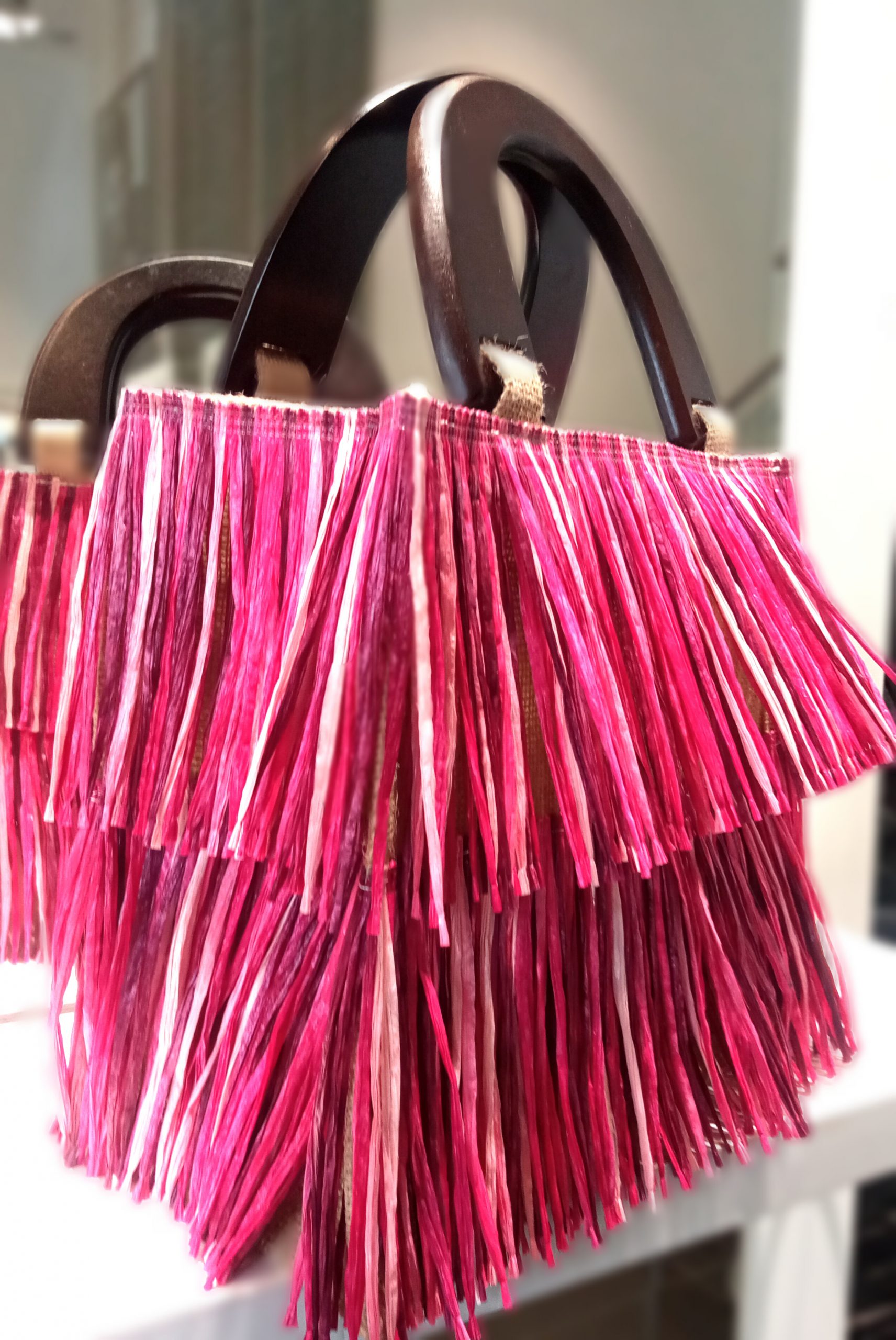 WishBag 22 - 25 Pequeños flecos rosa - Imagen 2