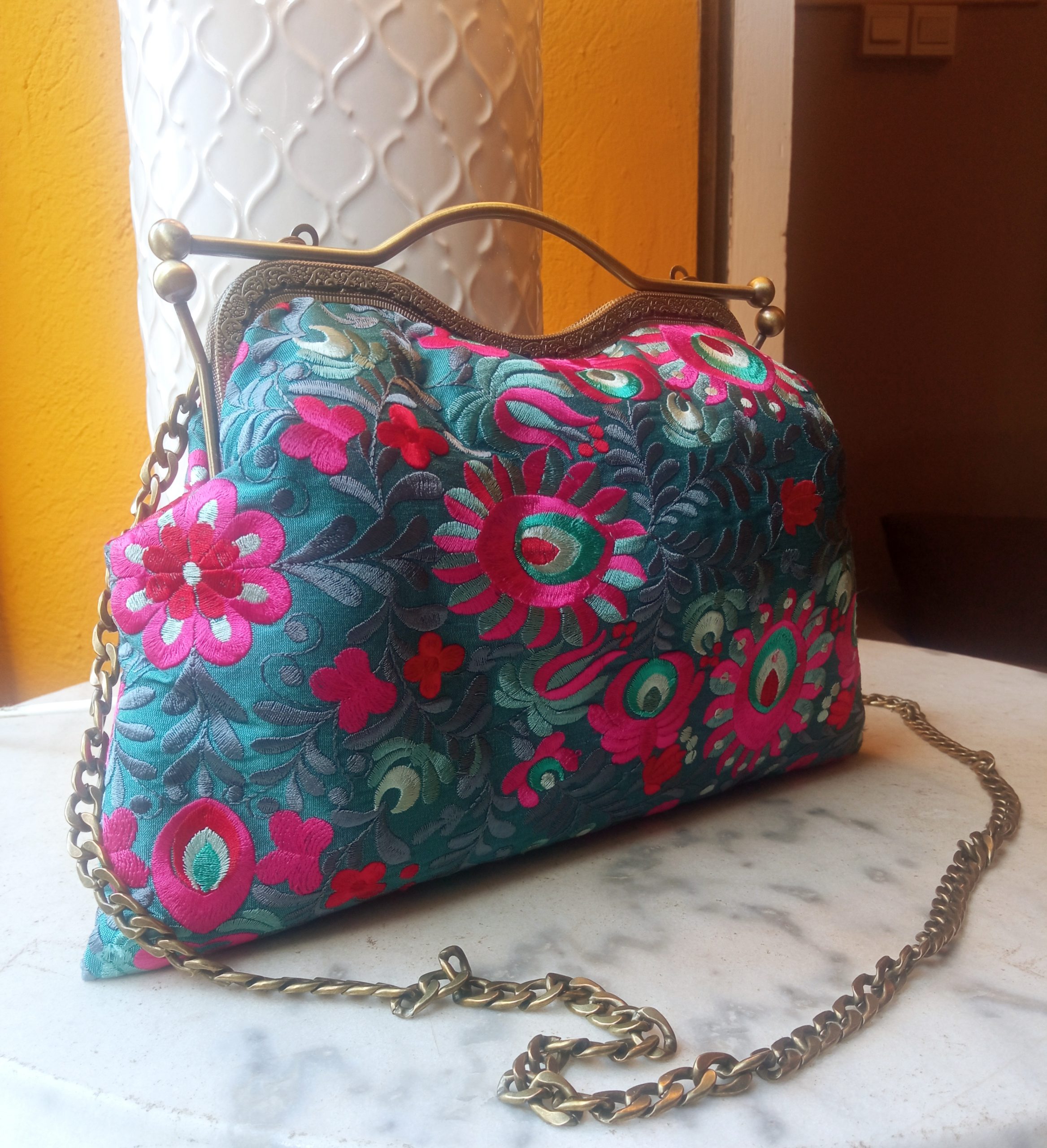 WishBag Lola maxi - 21 flores bordadas