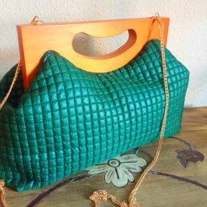 WishBag 22 -24  verde y madera