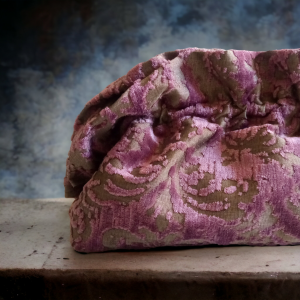 WishBag Maxi Bombonera Flores brocadas malvas - 23